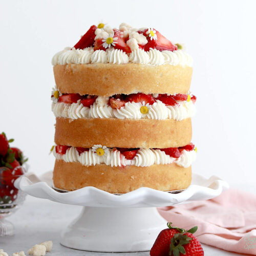 Gluten- Free Strawberry Shortcake Cake