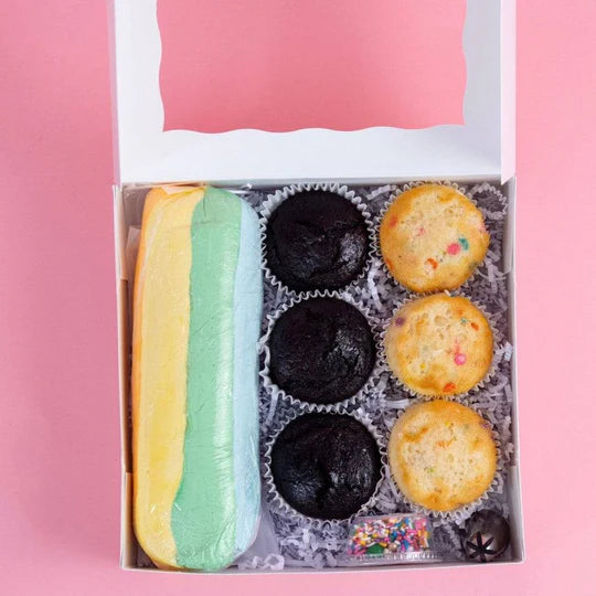 DIY Rqinbow Cupcake Decorating Kit